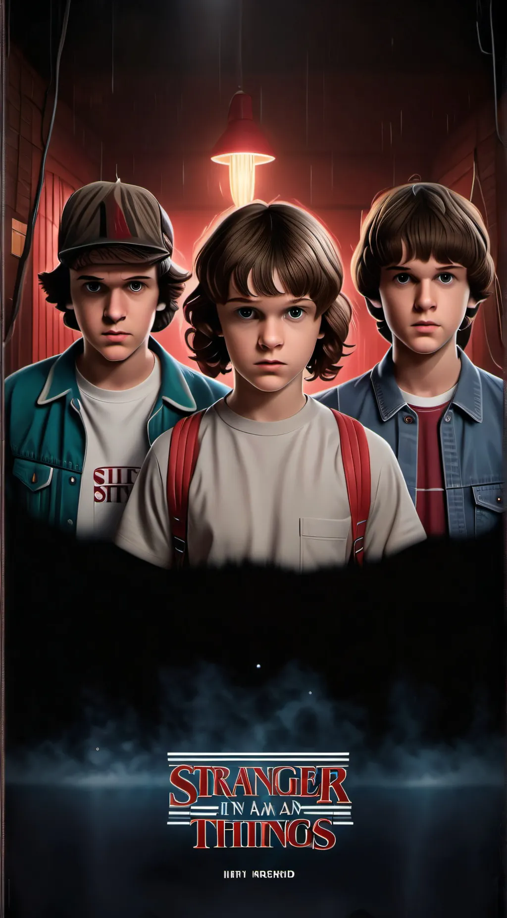ai character: Stranger things background