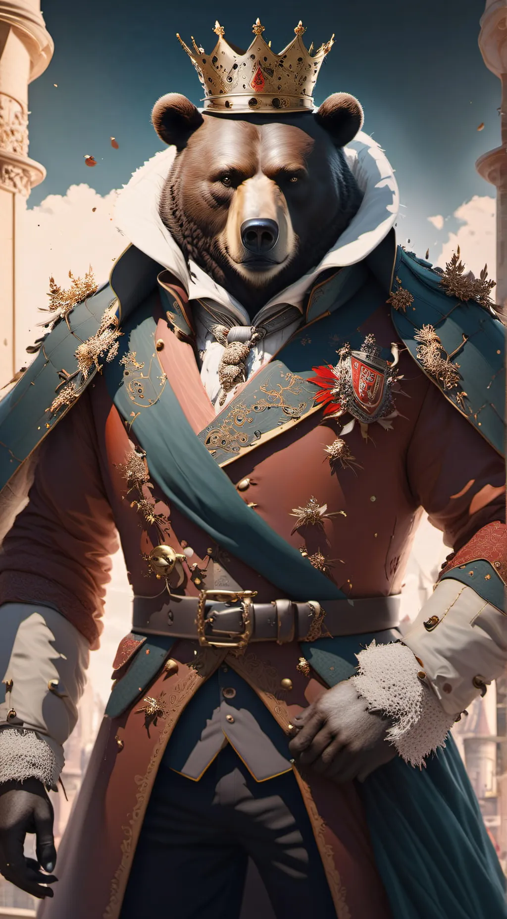 ai character: king William  background