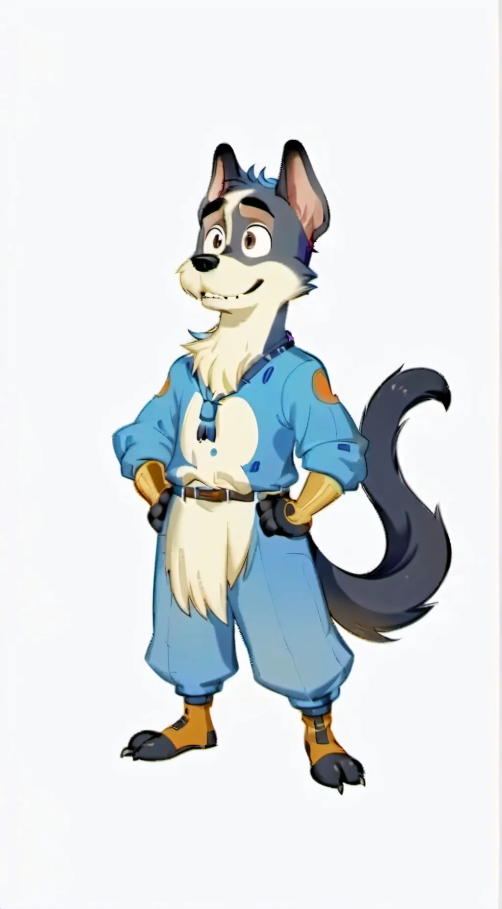 ai character: Bluey background