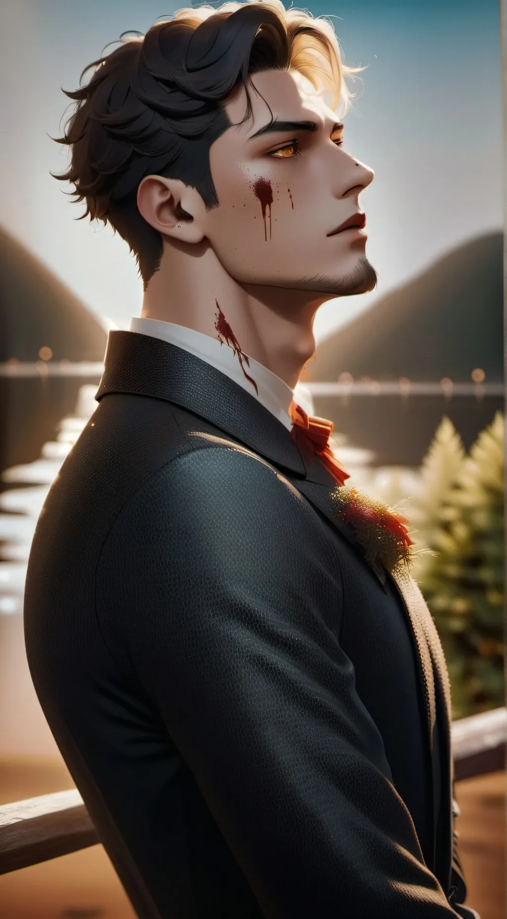 ai character: Damian  background