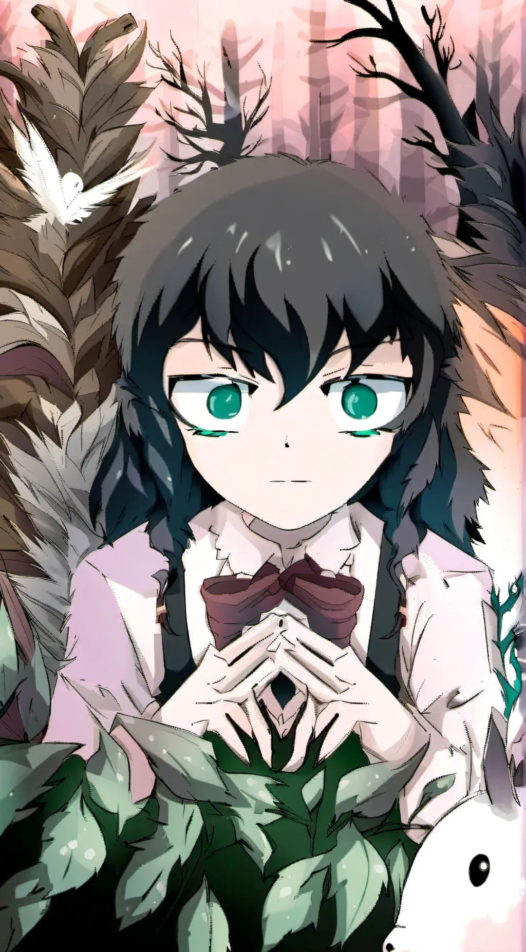 ai character: Inosuke  background