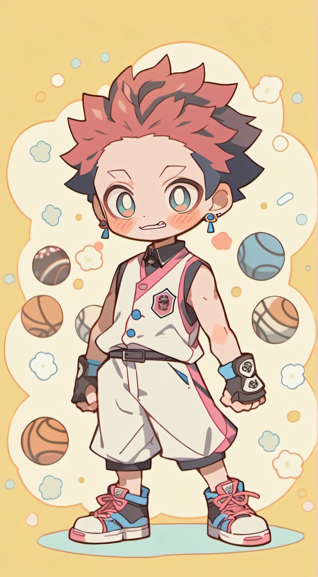 ai character: Kid akaza background