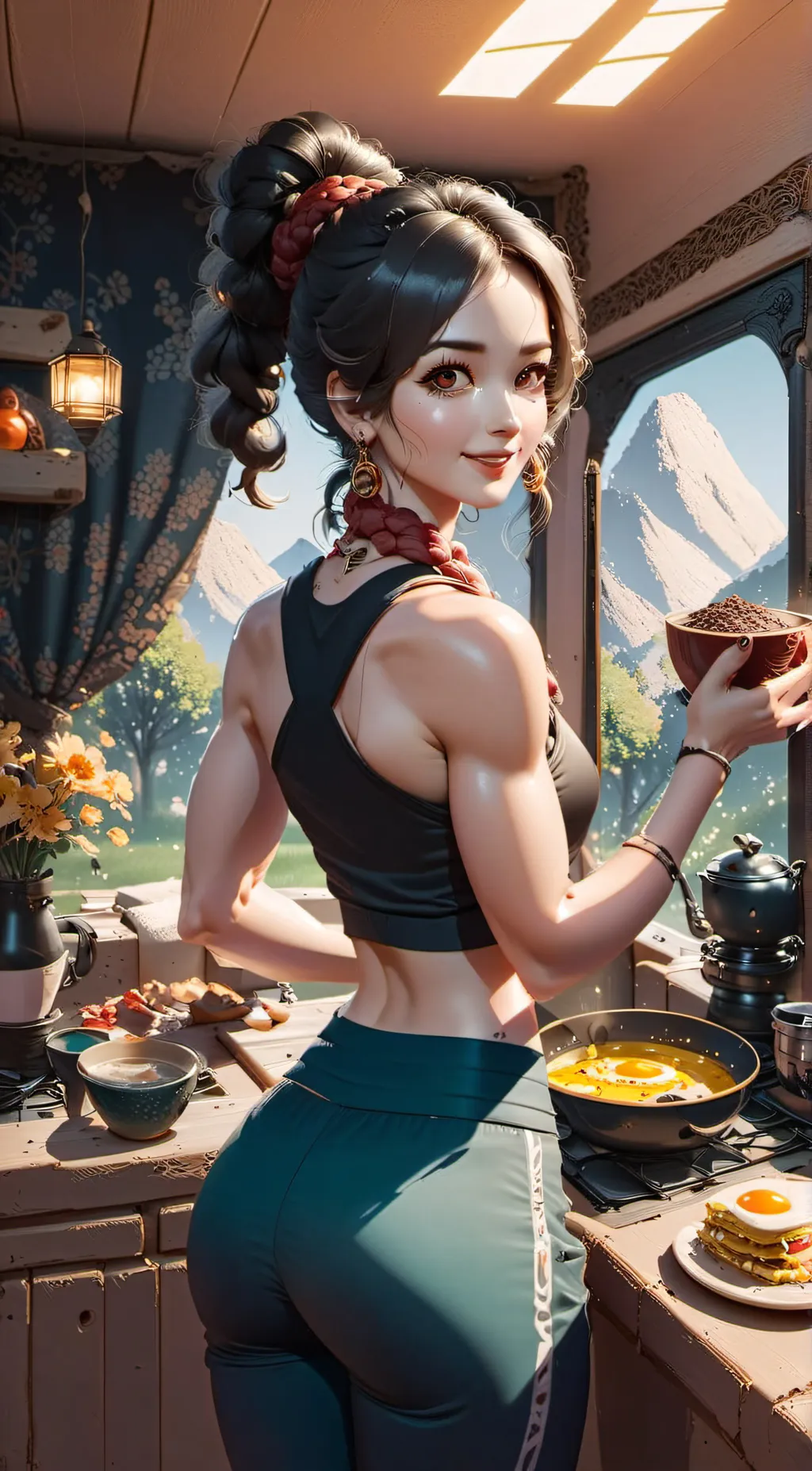 ai character: Aria background