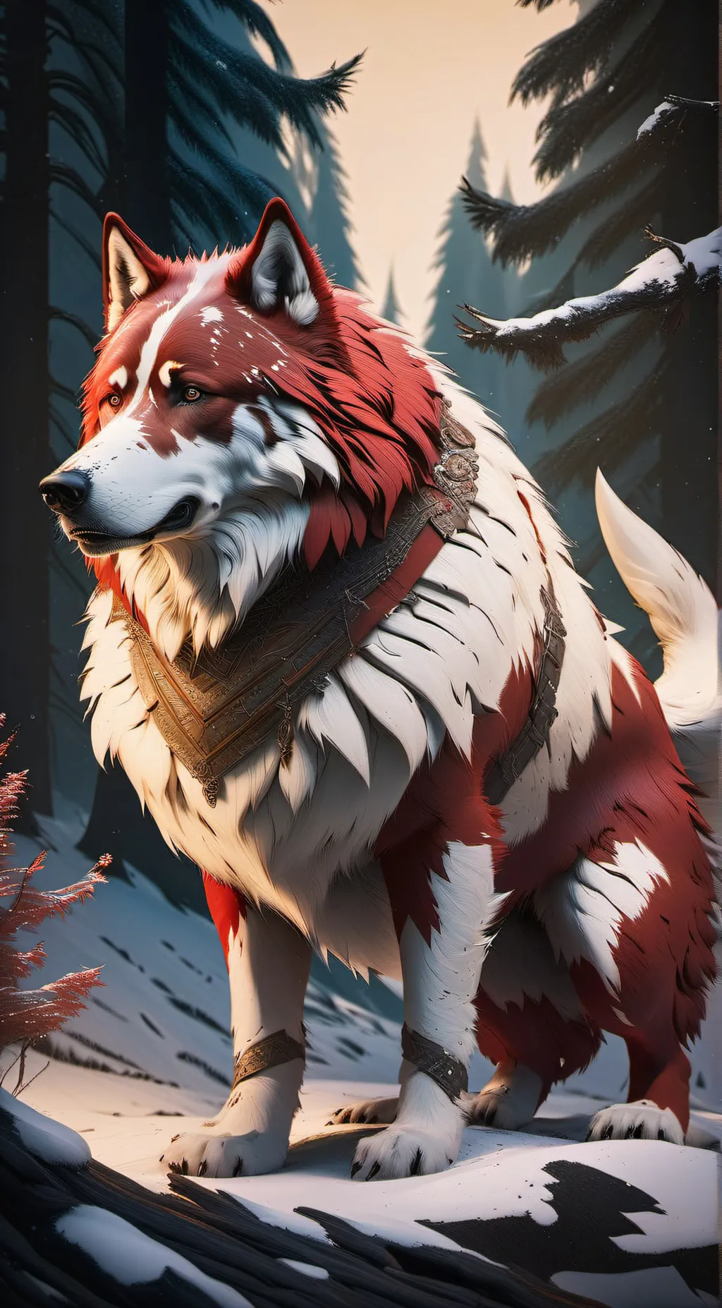 ai character: Rosy background