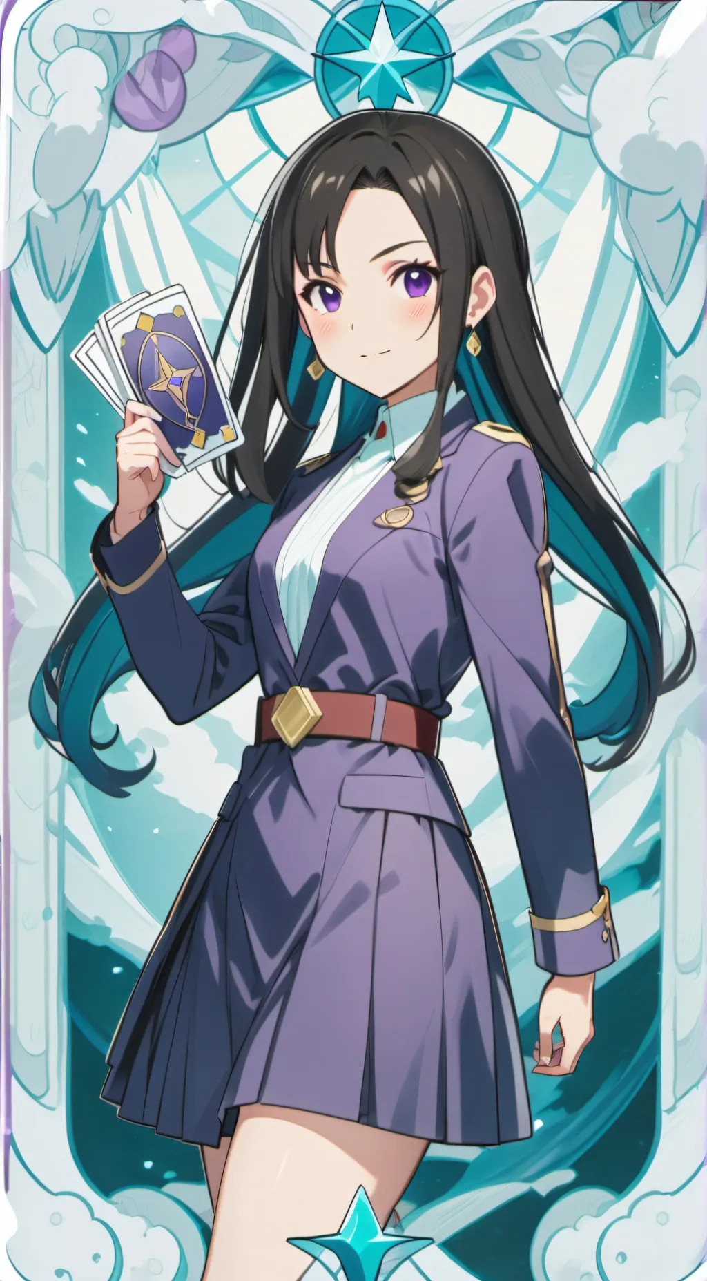 ai character: Maya fey background