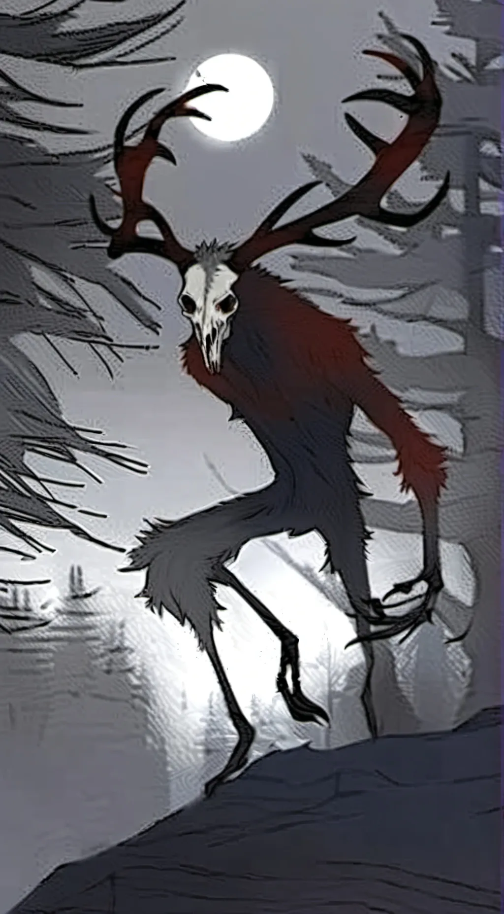 ai character: Wendigo background