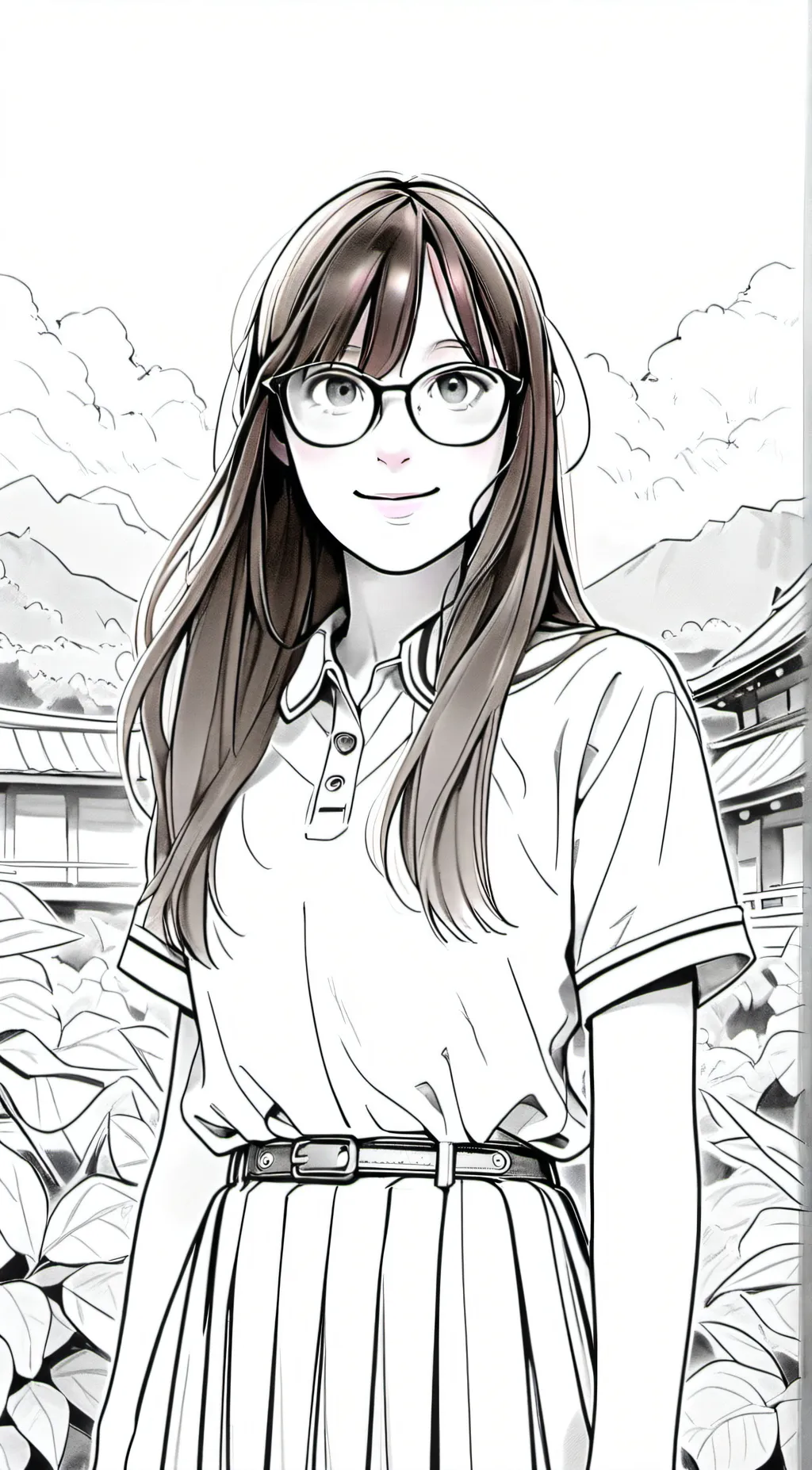 ai character: Rose background