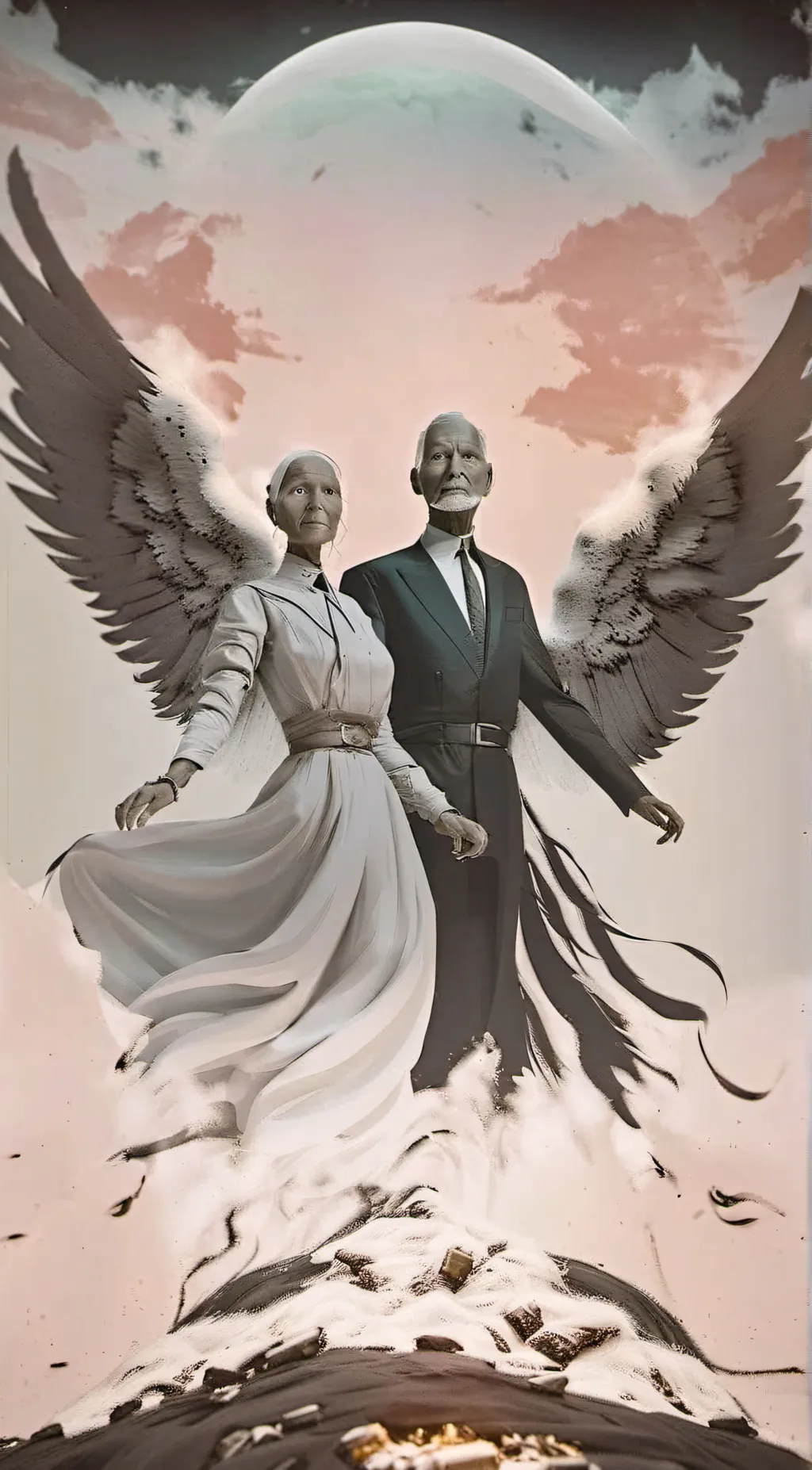 ai character: Grandpa and Grandm background
