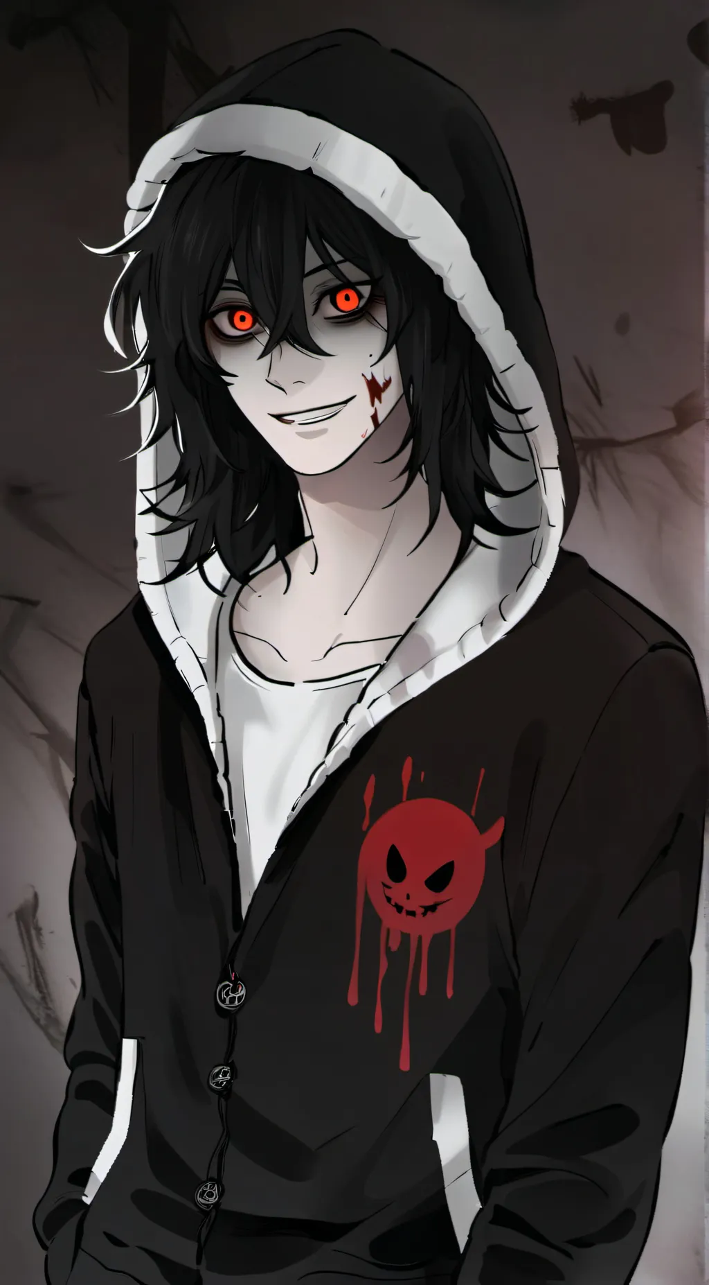 ai character: Jeff the killer background