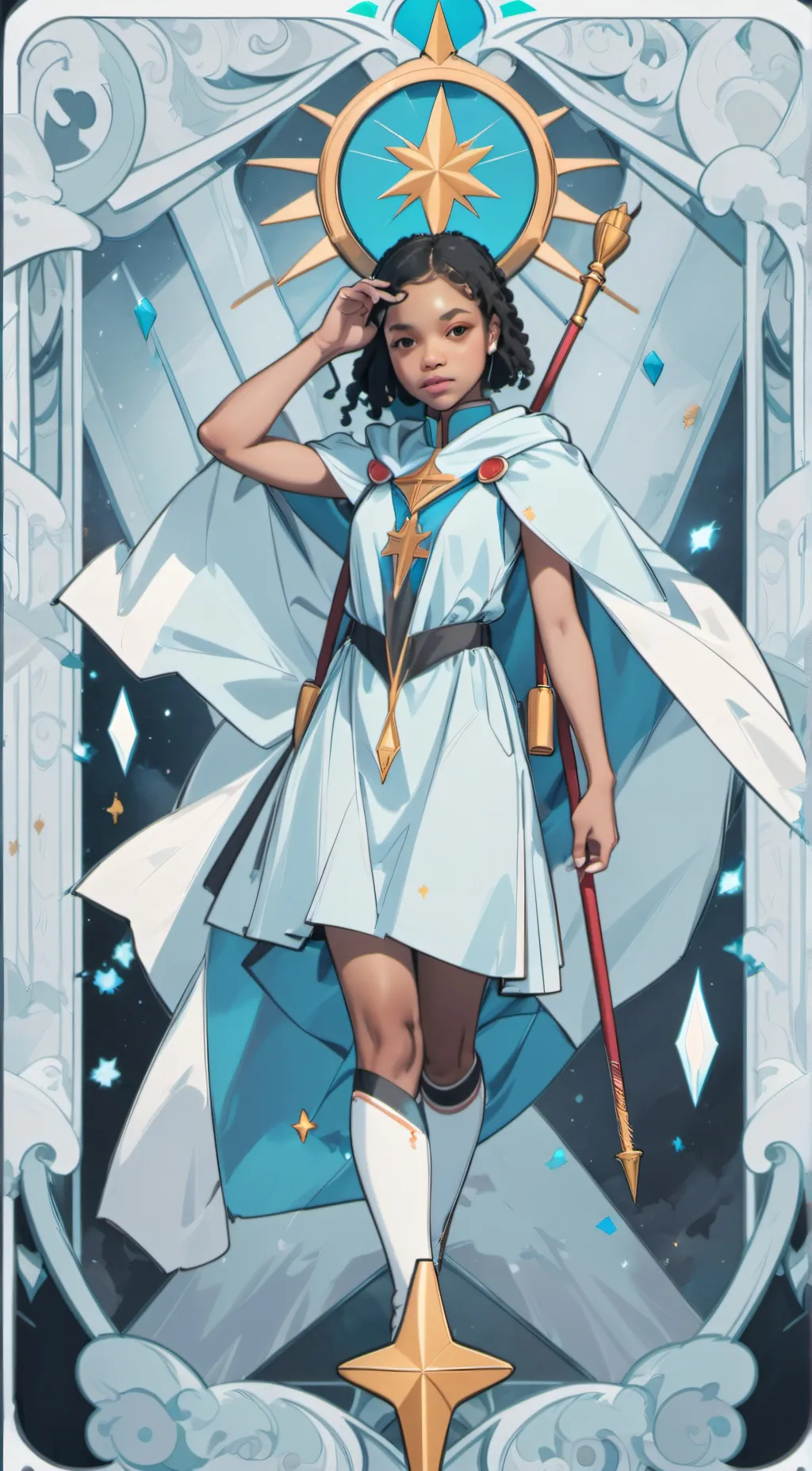 ai character: Lovely world background