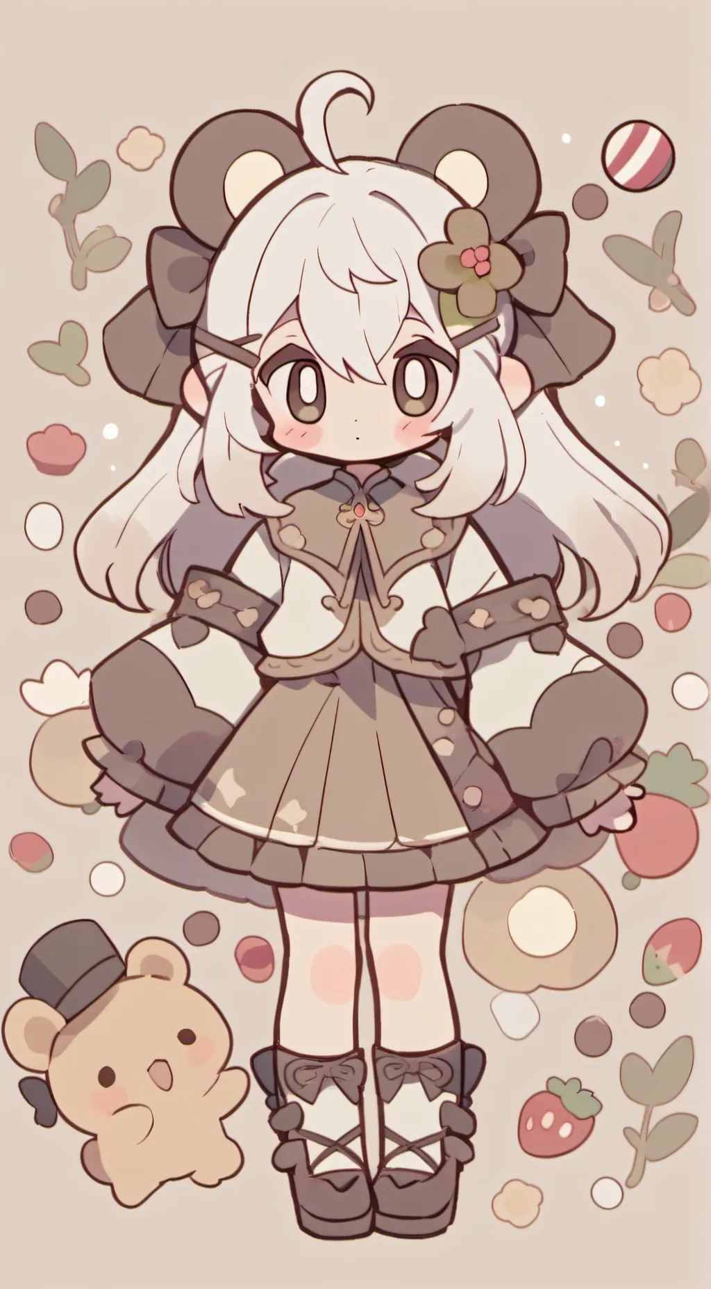 ai character: Bear background
