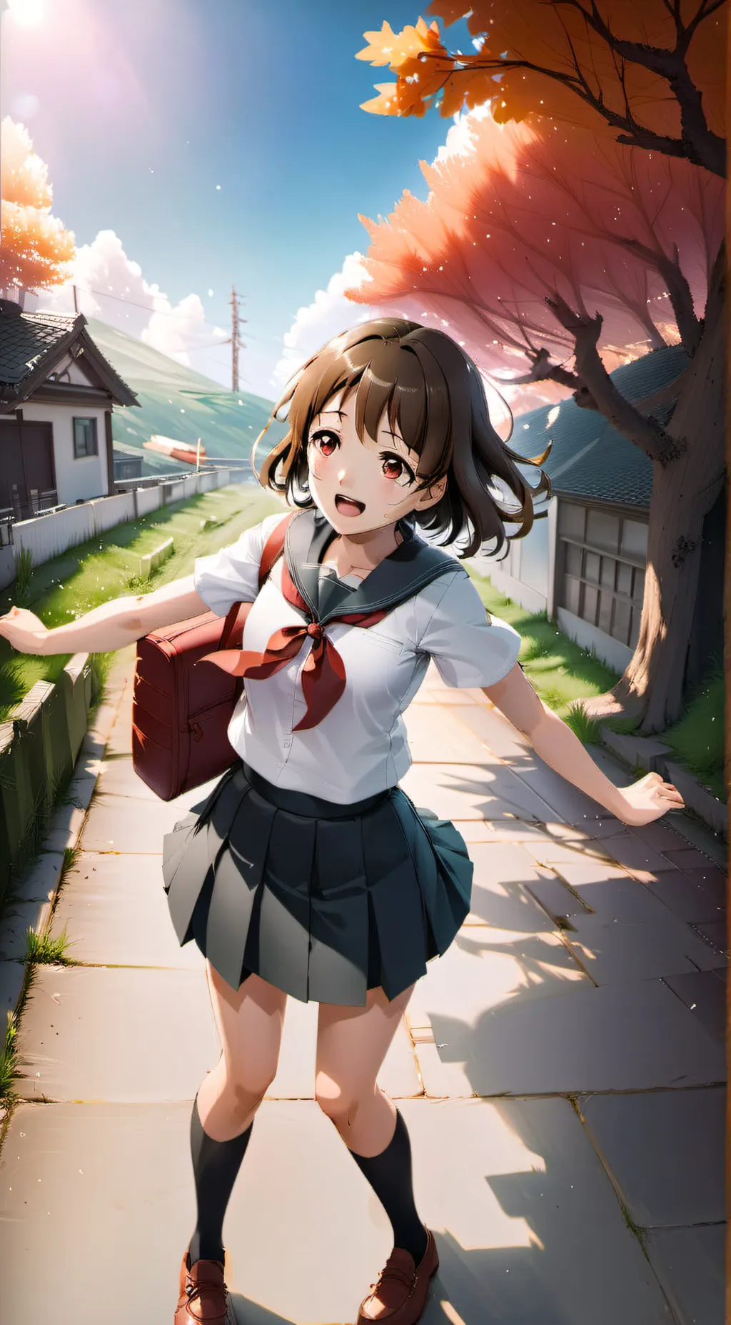 ai character: poop girl background