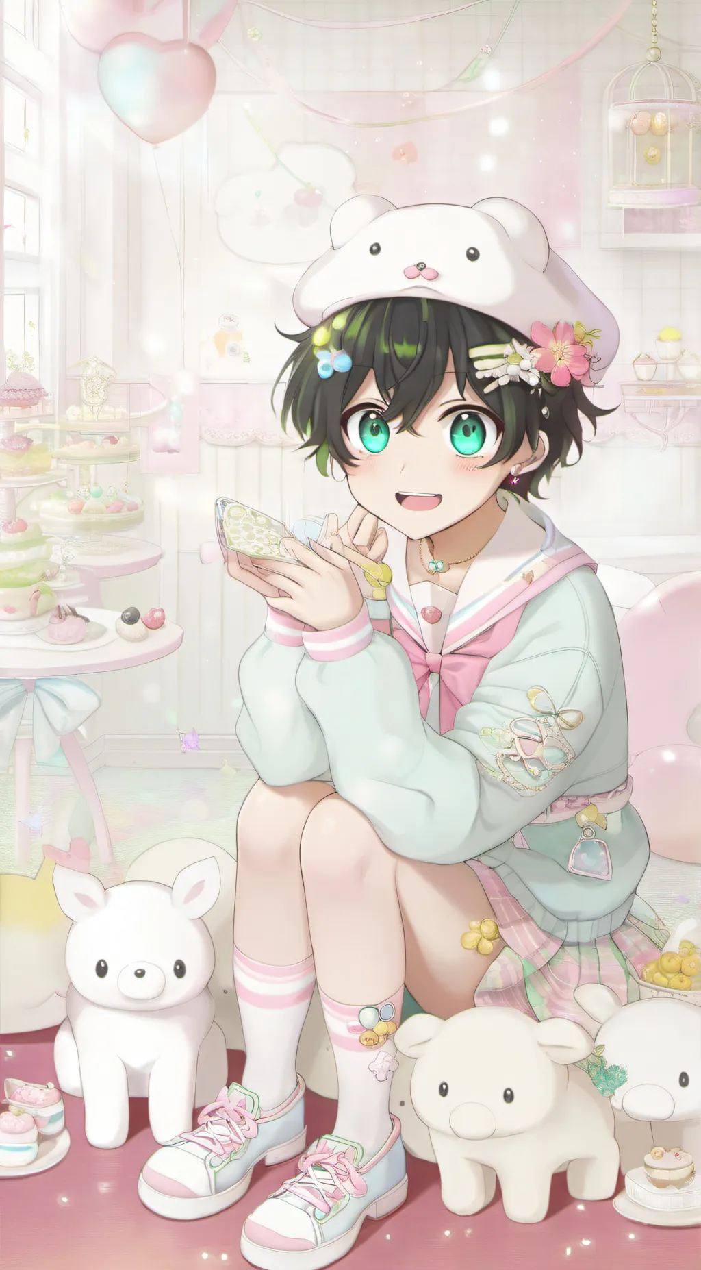 ai character: Izuku Midoryia background