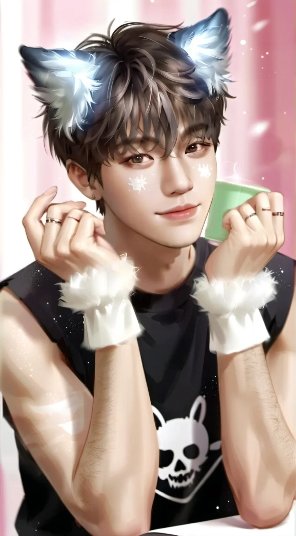 ai character: Seok Matthew  background