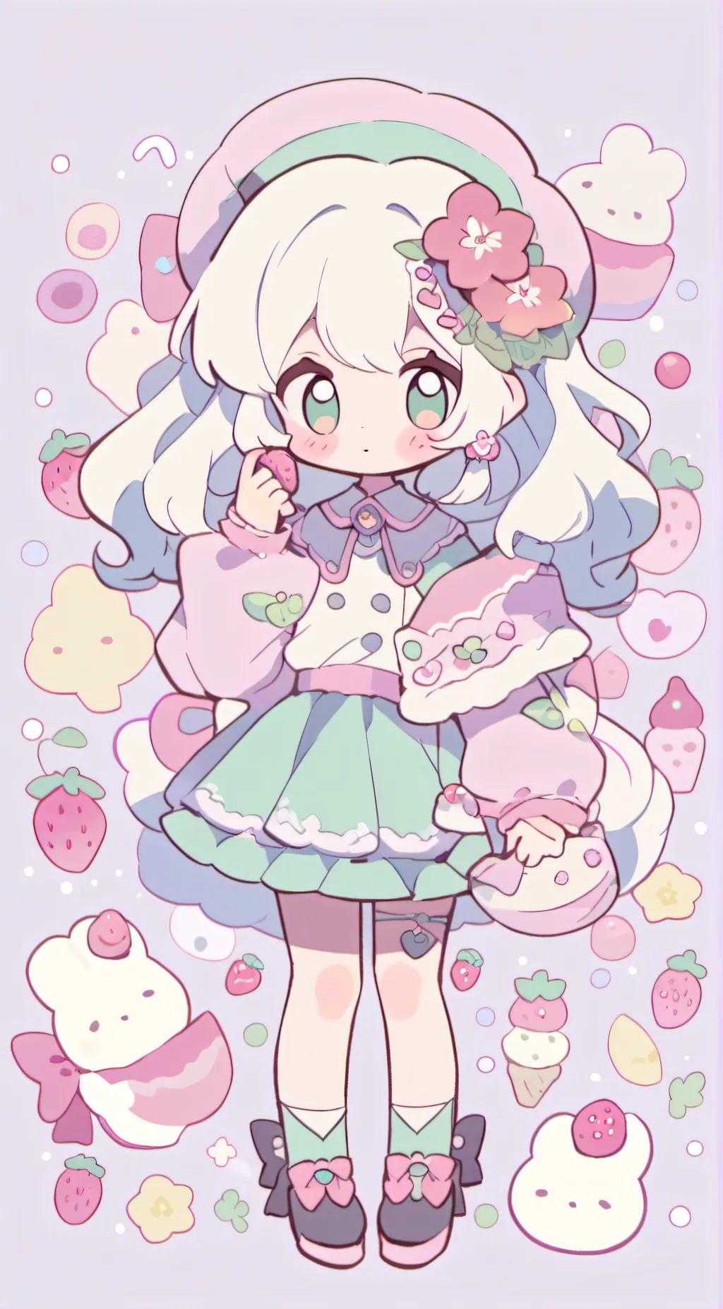 ai character: 🍰 shortcake ♀️ background