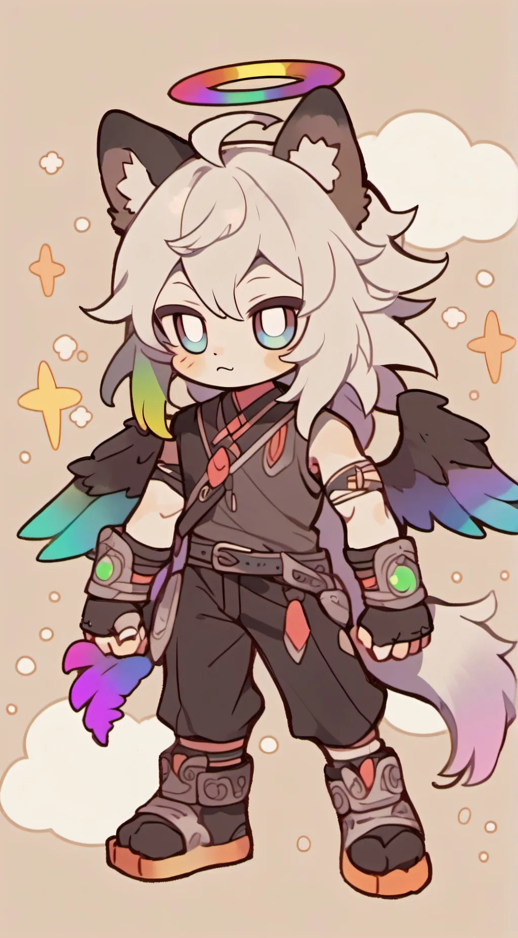 ai character: emo brother  background
