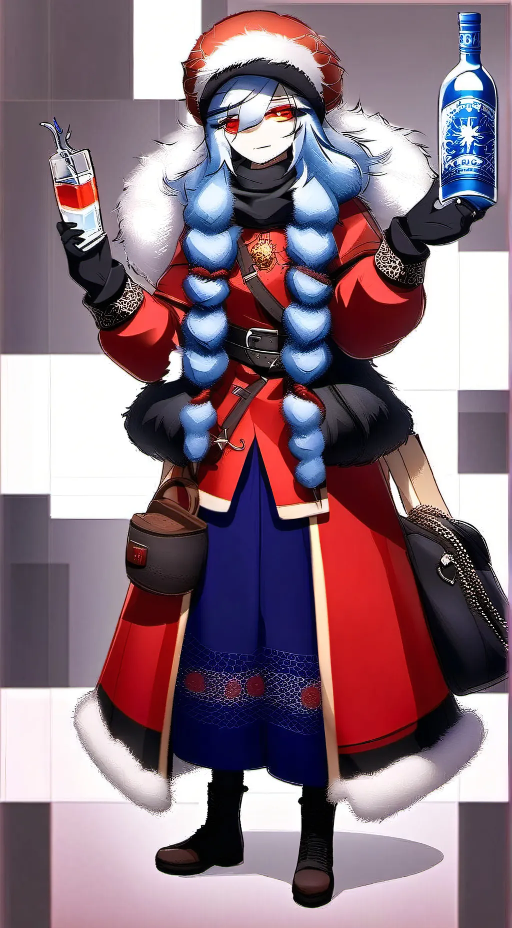 ai character: Female russia  background