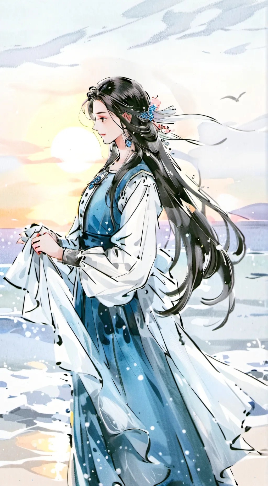 ai character: Galaxy background