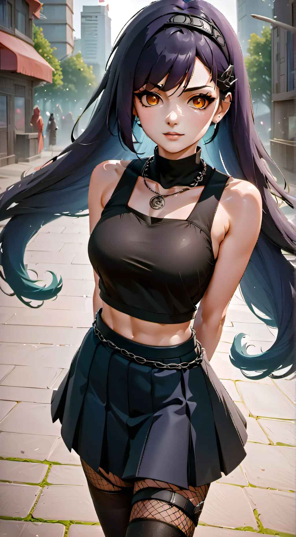 ai character: Yuna Uchiha background