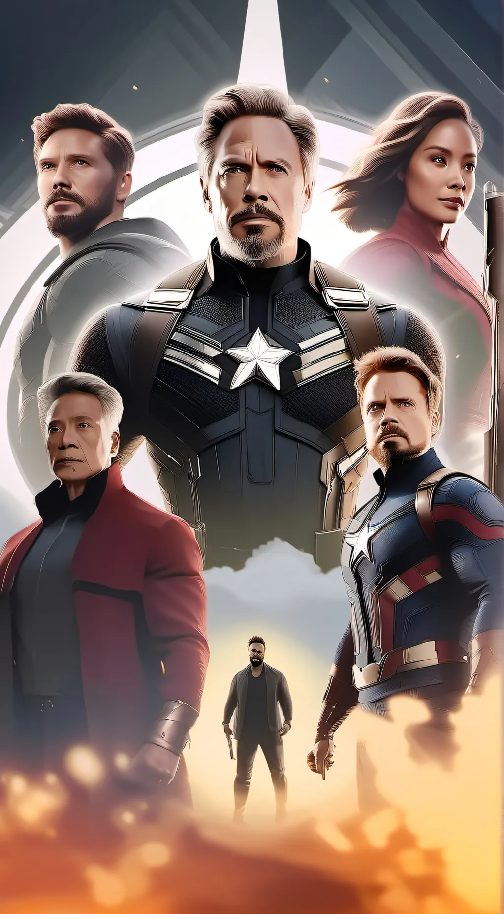 ai character: Avengers birthday background