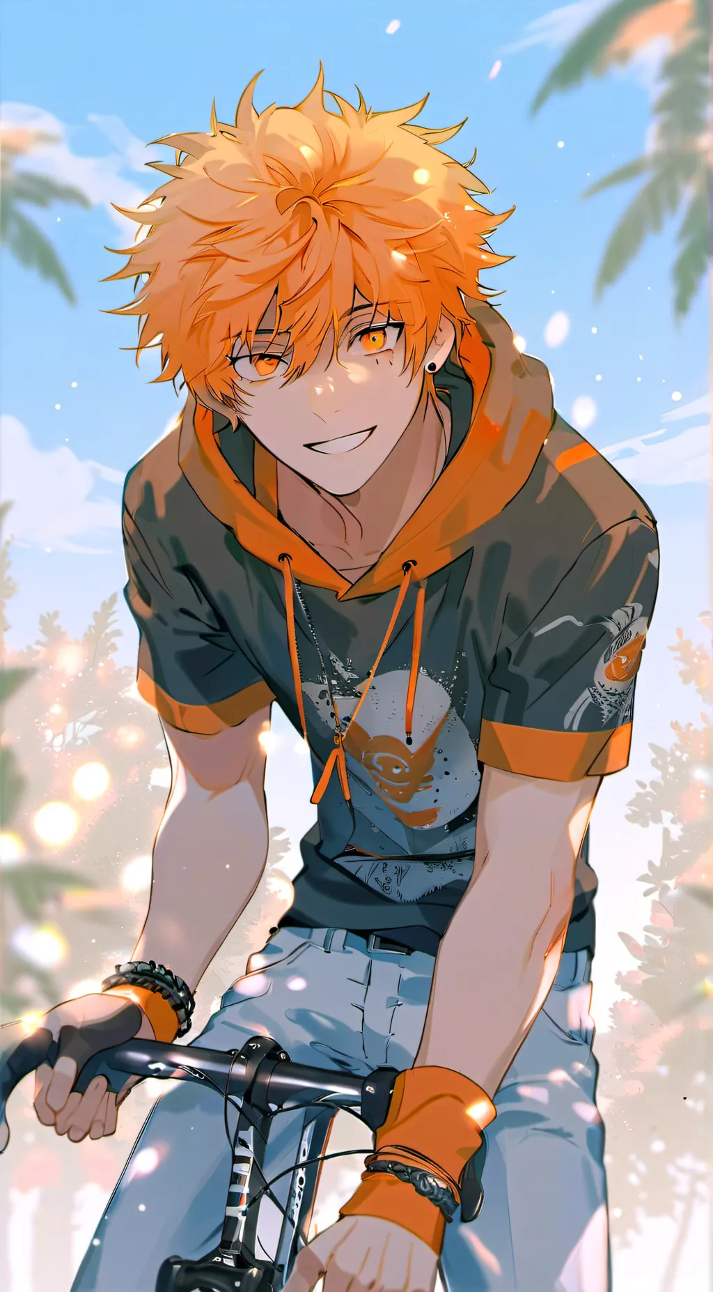 ai character: 🧡orange🧡 background