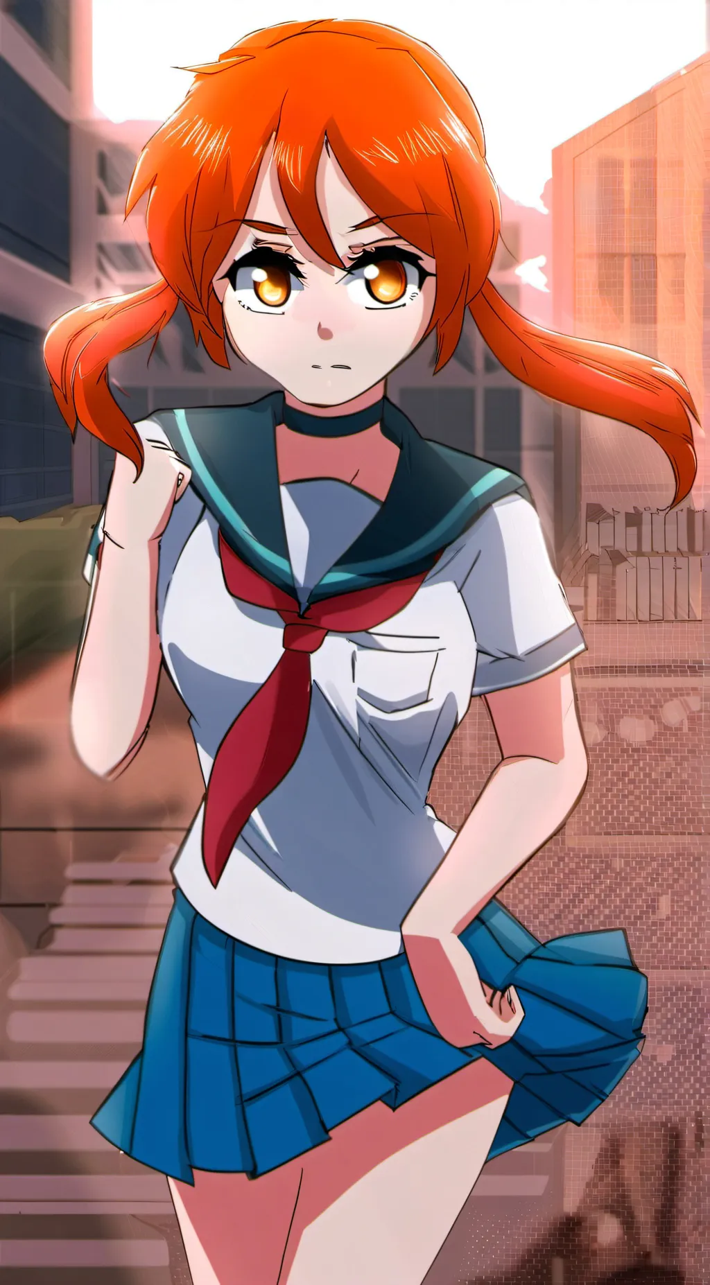 ai character: osana najimi  background