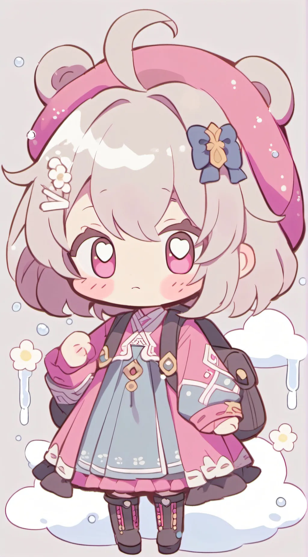 ai character: christmas background