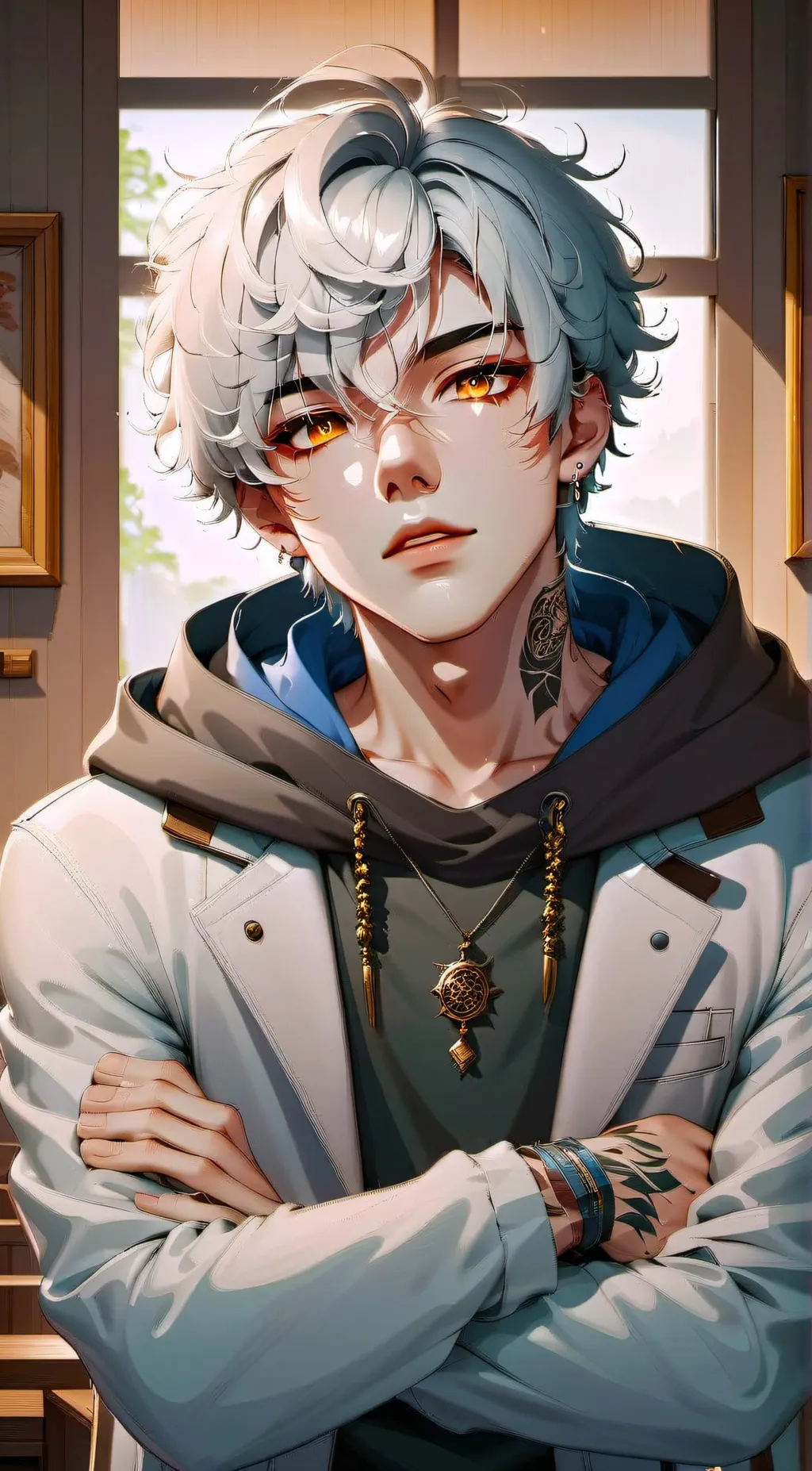 ai character: Christian Cloud background