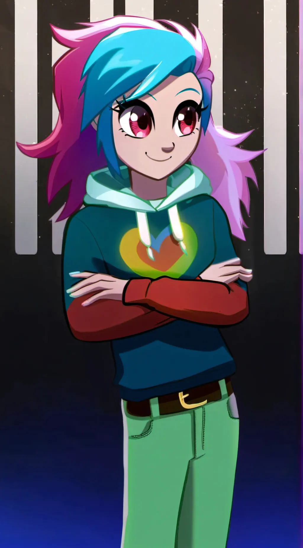 ai character: Rainbow Dash background