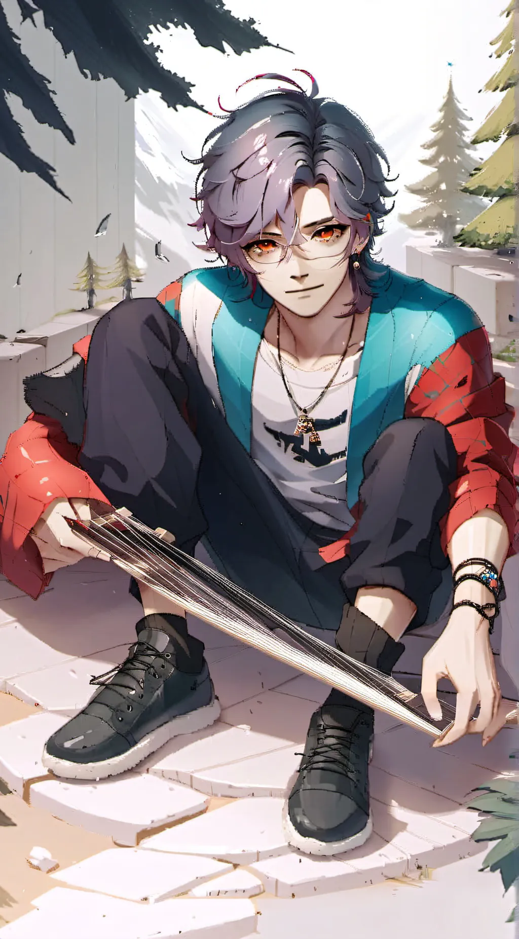 ai character: Aiden  background