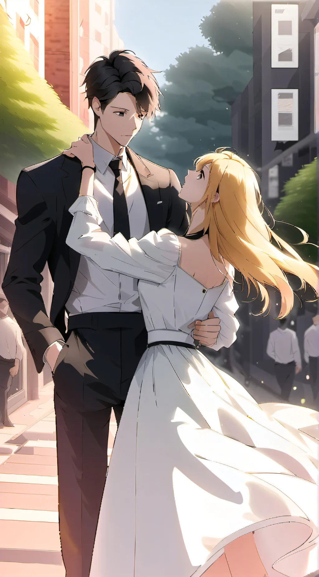ai character: Nina & Damien background