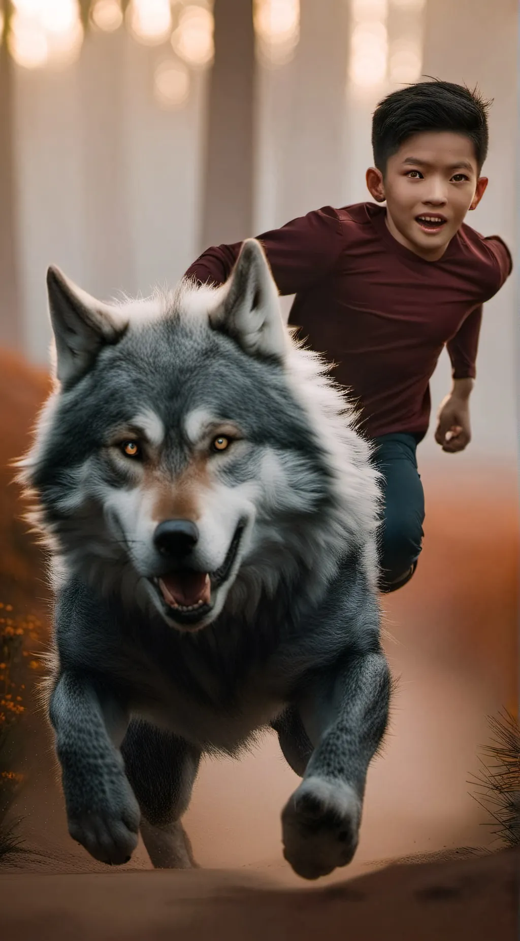 ai character: Wolfie background
