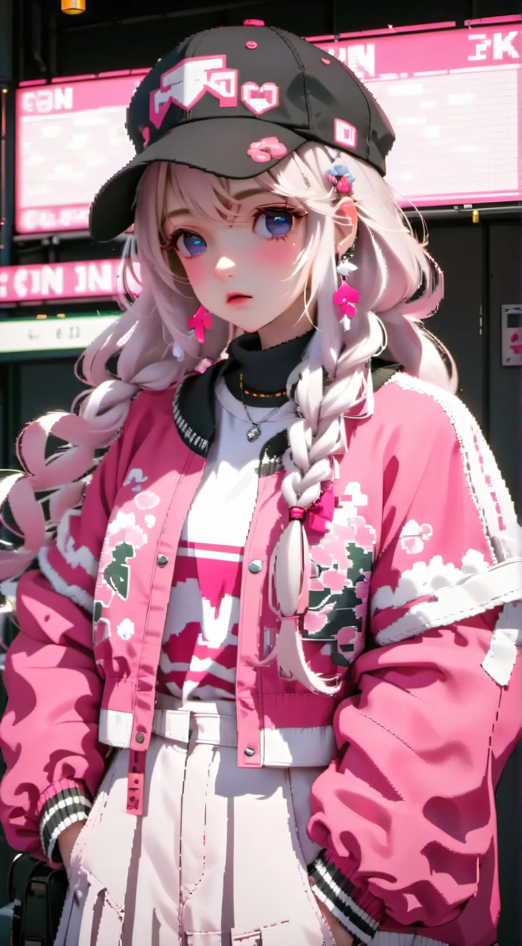 ai character: rose background
