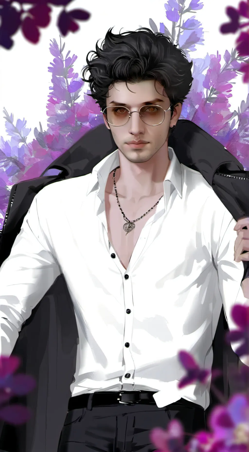 ai character: Parker Hajiaskari  background