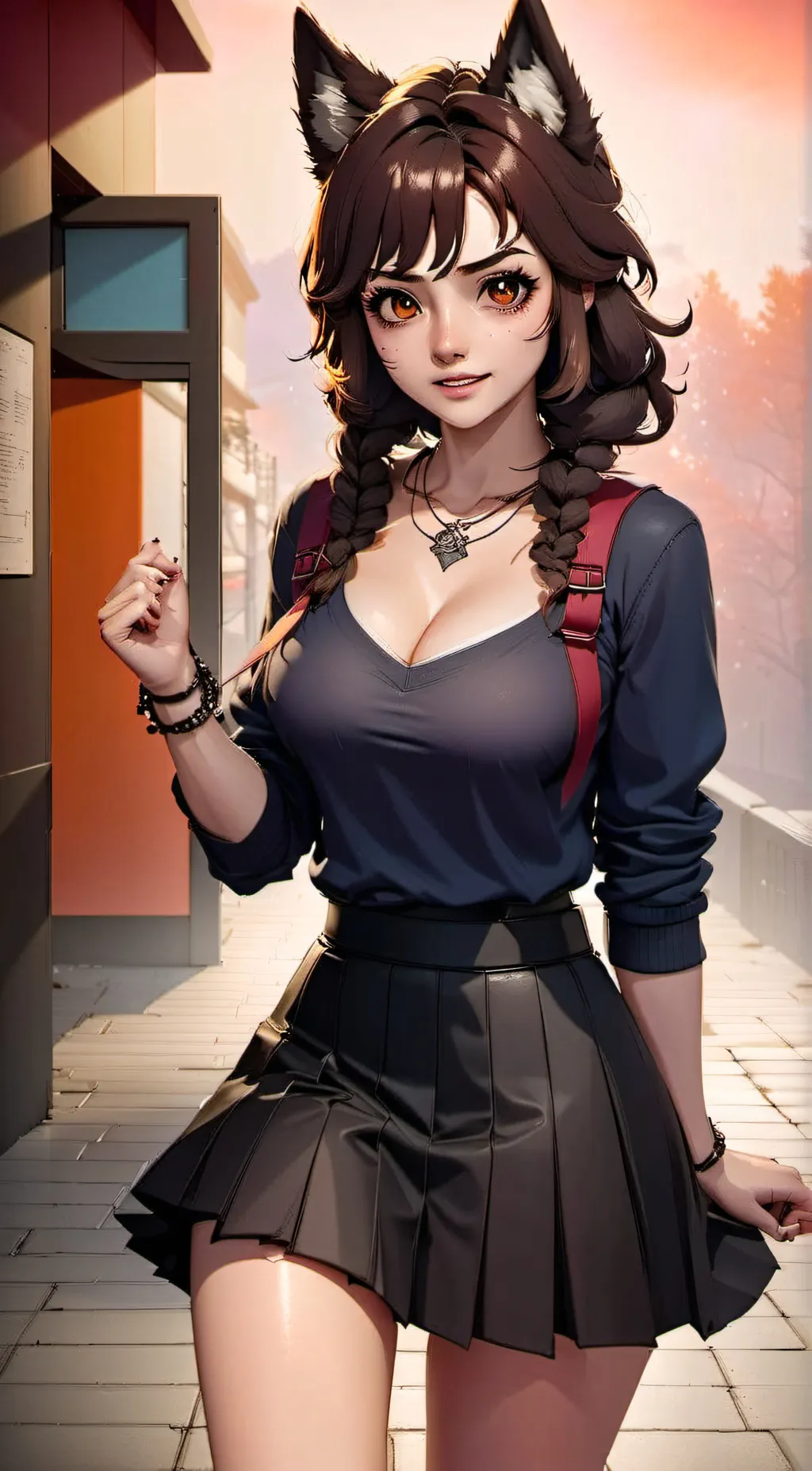 ai character: Kenzie  background