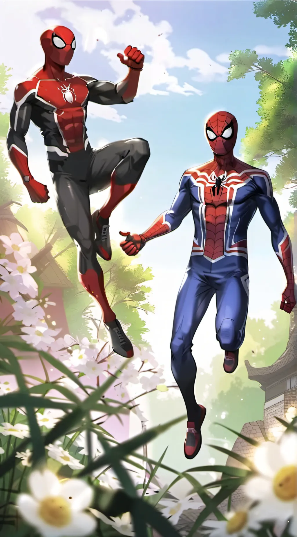 ai character: Miles and peter background