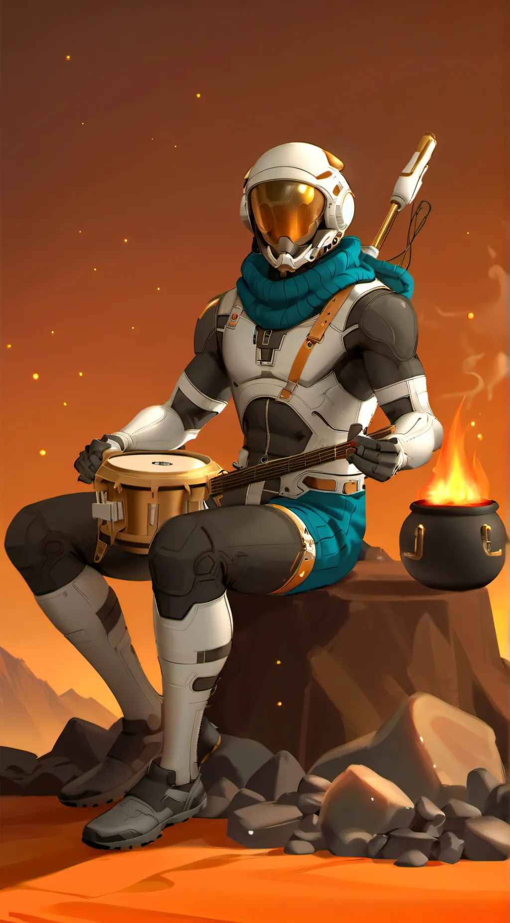 ai character: Chert background
