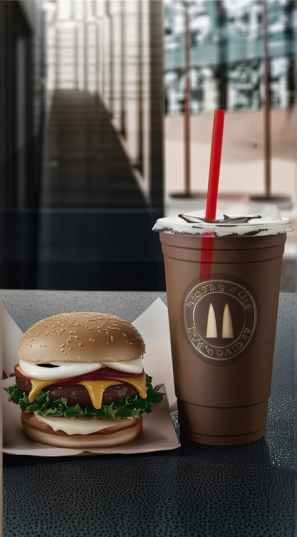 ai character: McDonald's  background