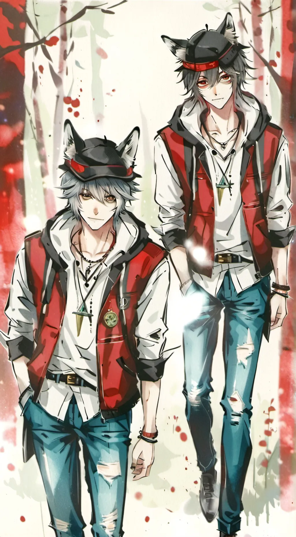 ai character: Kai and Kevin  background