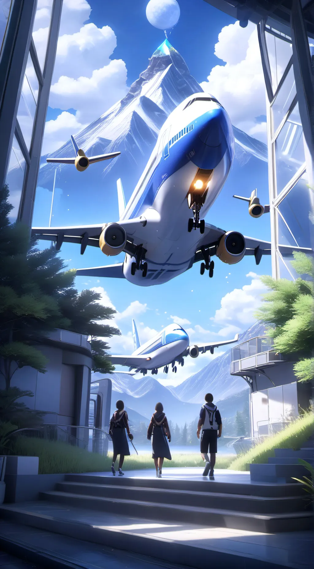 ai character: 747Getting retired background