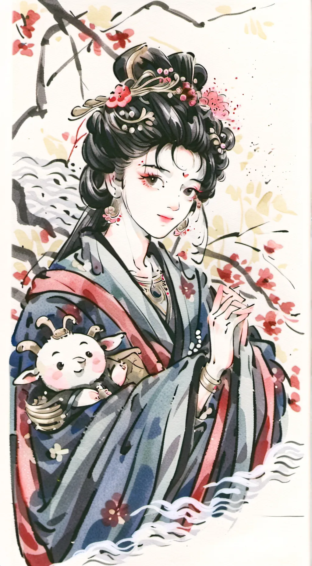 ai character: tanjiro and giyu background