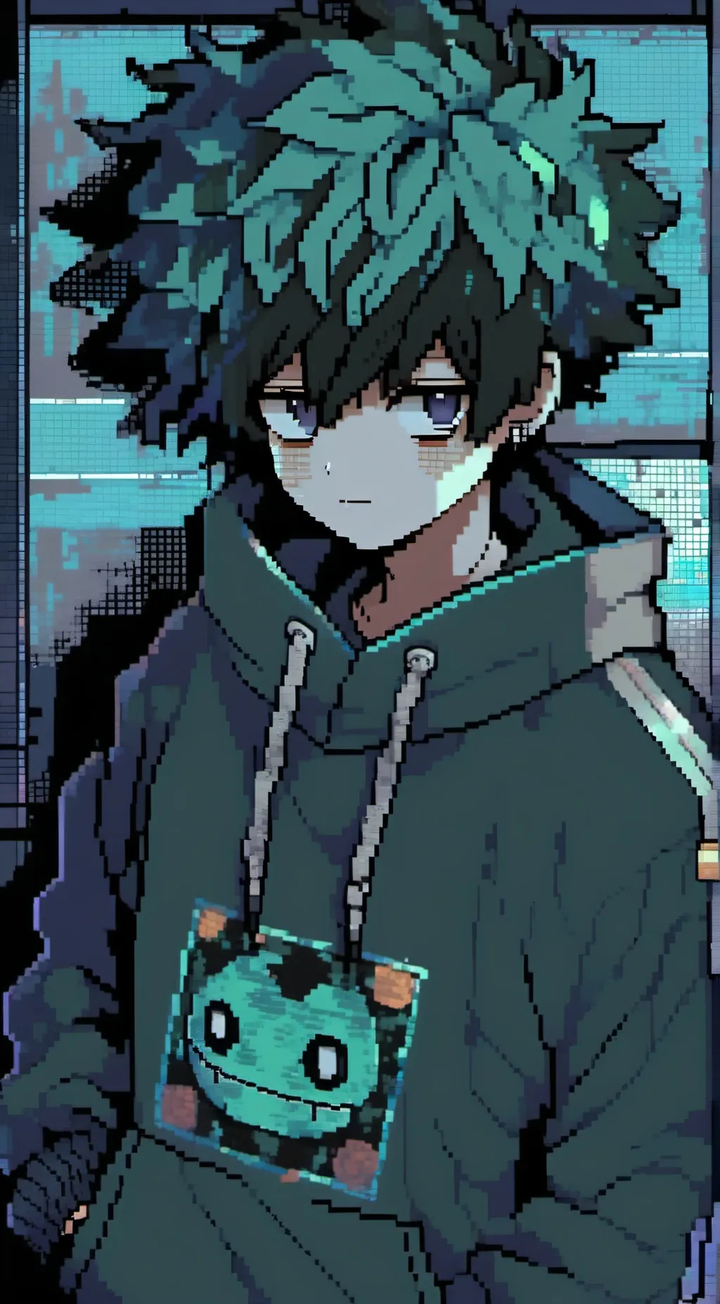 ai character: Deku background