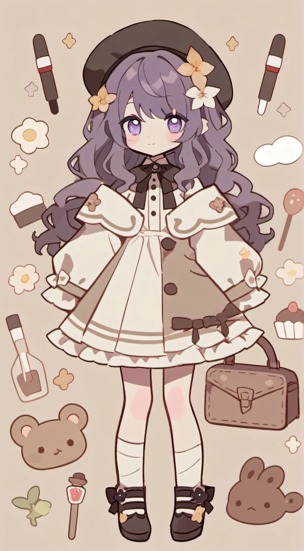 ai character: Mila & lily background