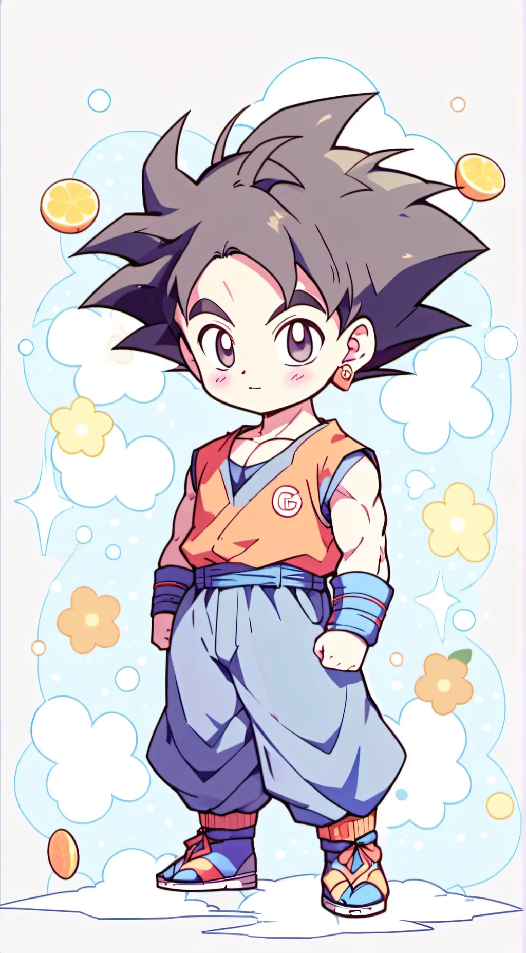 ai character: baby Goku background