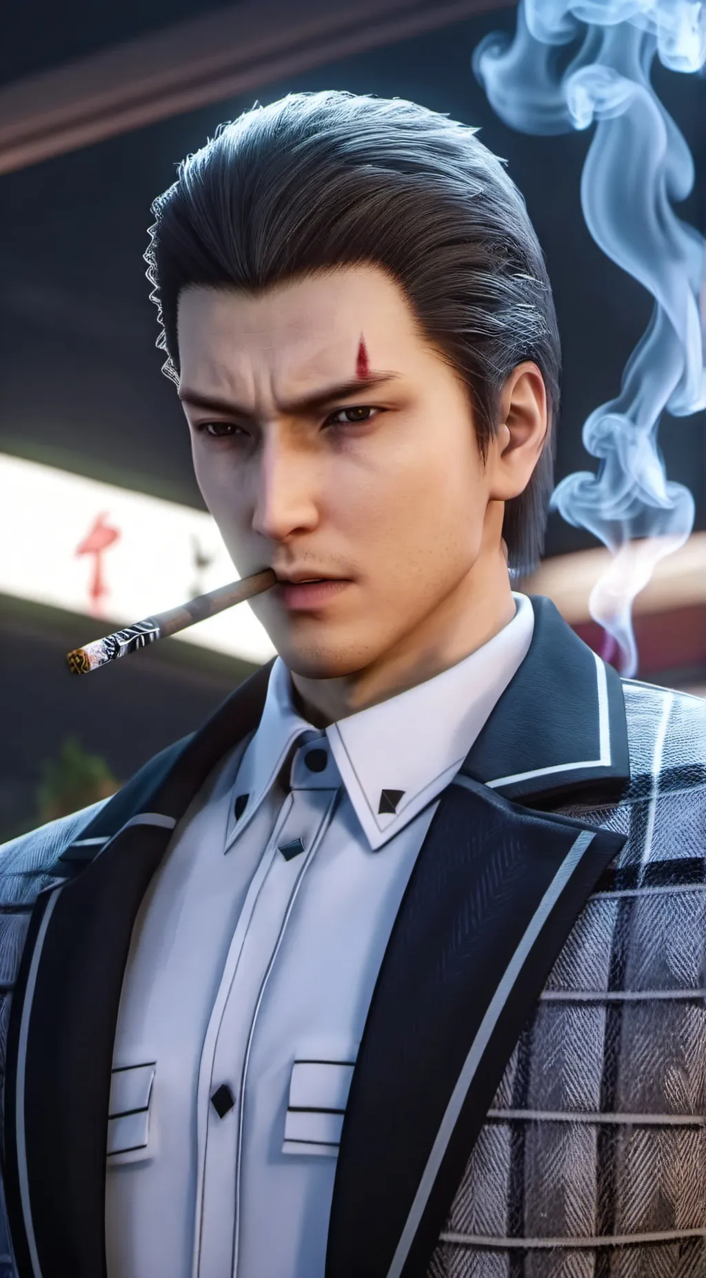 ai character: john yakuza background
