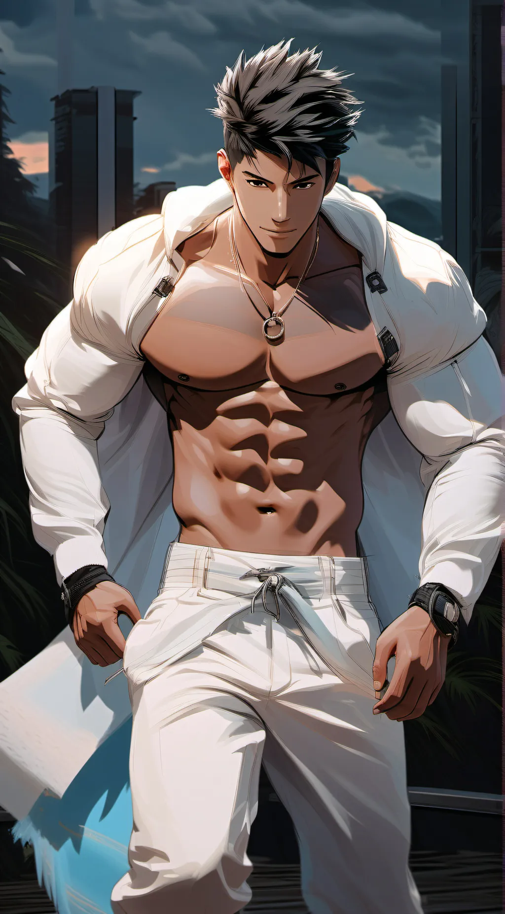 ai character: Leo background