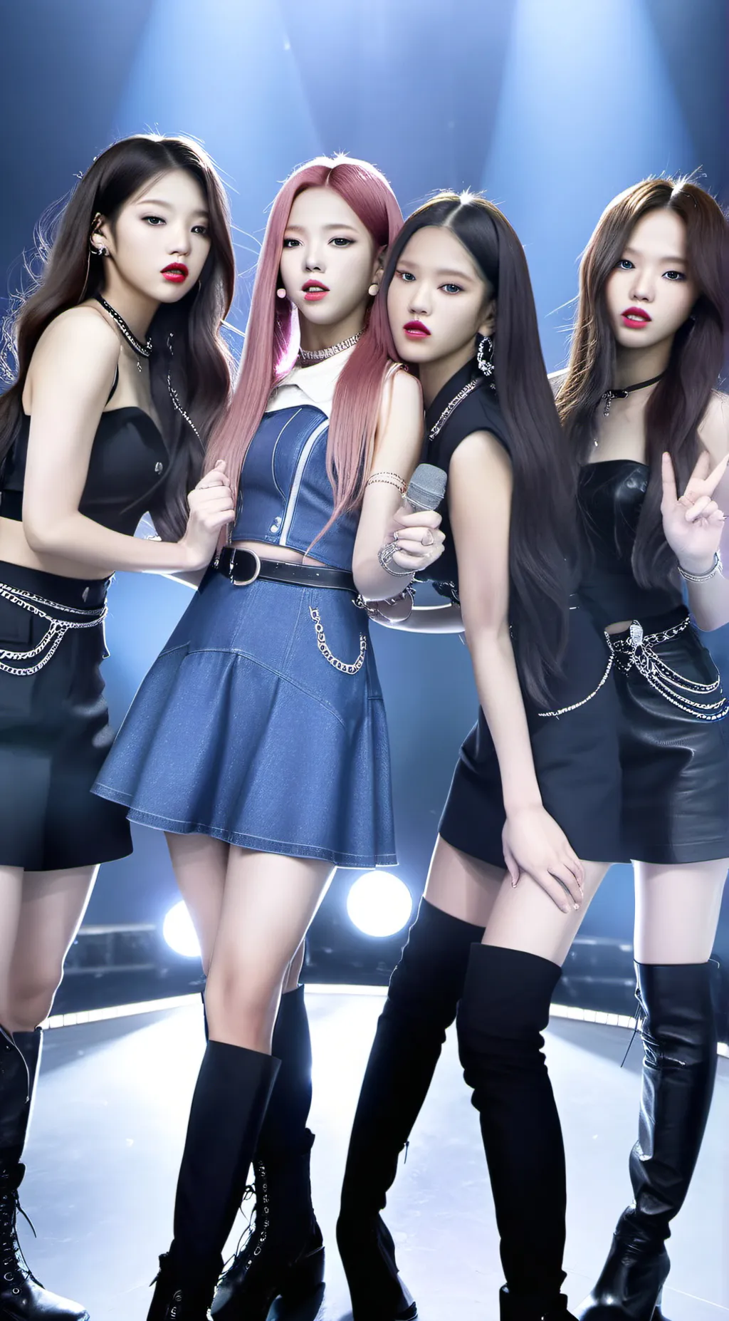 ai character: blackpink  background