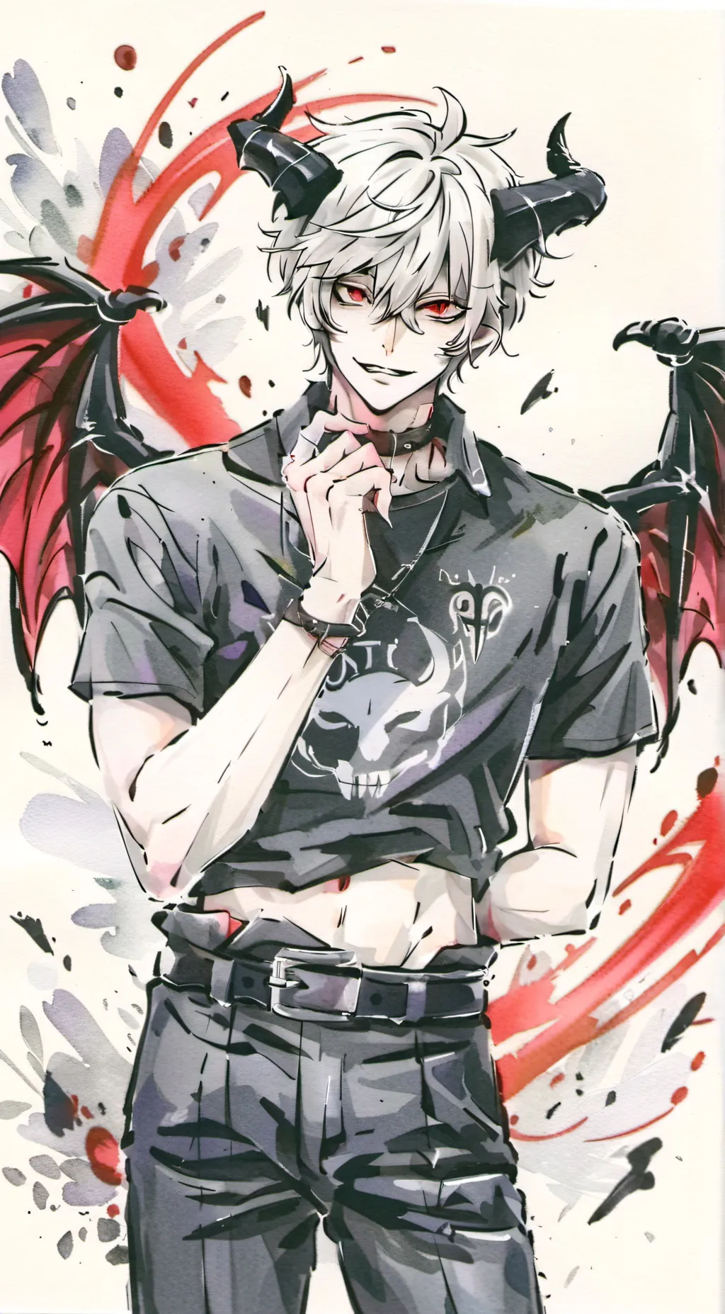 ai character: Lucifer  background