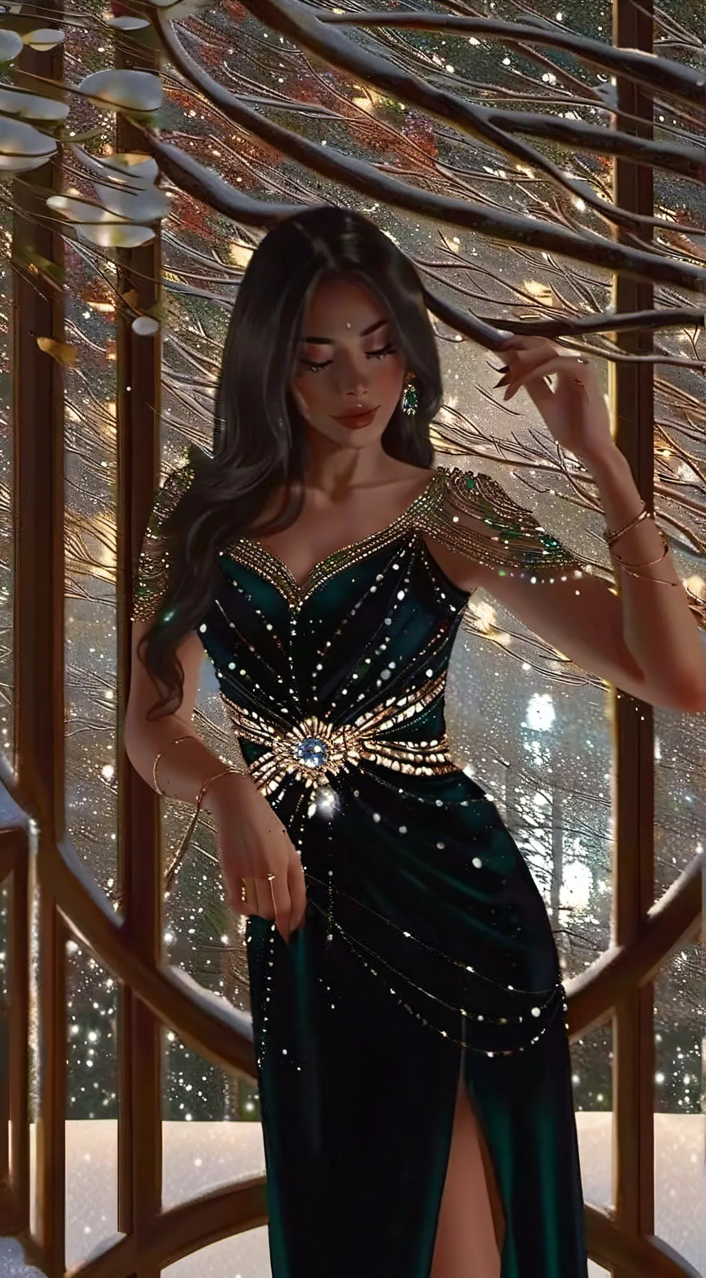 ai character: Alyssa or Lizzie  background
