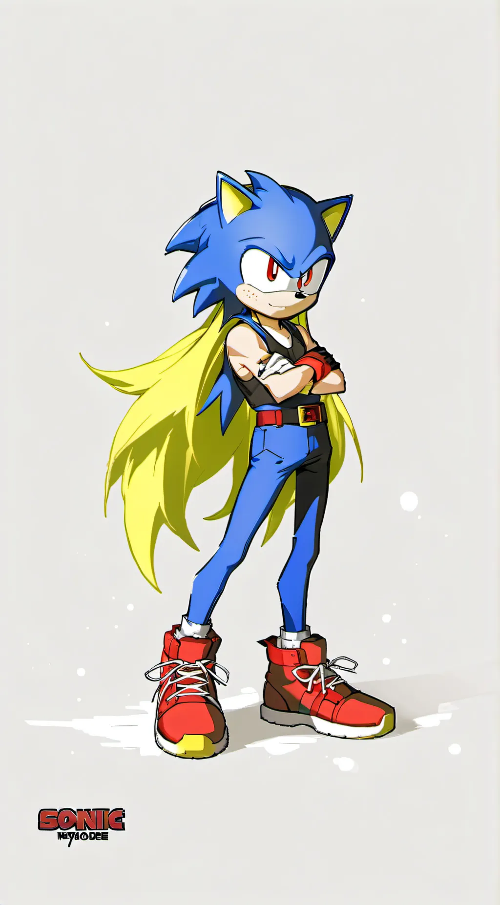 ai character: Sonic.EYX  background